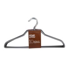 Cloth hangers 10pcs metal, grey