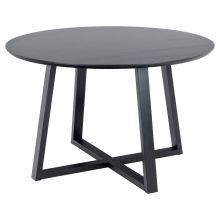 Dining table MALIKA D120xH75cm, black
