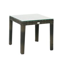 Abilaud WICKER 50x50xH45cm, tumepruun