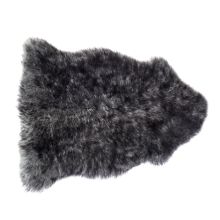 Овчина MERINO M 60x90см, серая-чёрная