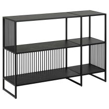Bookcase STRINGTON 120x35xH83cm, black