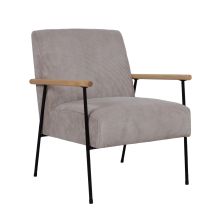 Кресло JADE 63x75,5xH85,5см, серо-бежевый