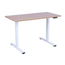 Töölaud ERGO FIT 1-mootoriga 120x60xH71,5-116cm, tamm/valge