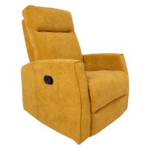 Tugitool EDDY kiikuv ja pöörlev manuaalne recliner, kollane