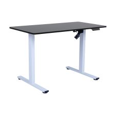 Письменный стол ERGO FIT с 1 мотором 120x60xH71,5-116см, черный/белый