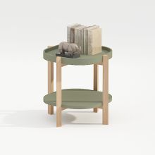 Приставной столик NORAH 40x40xH60cm, зеленый