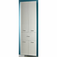 Kõrge vannitoakapp 359, 53x33xH186cm, valge