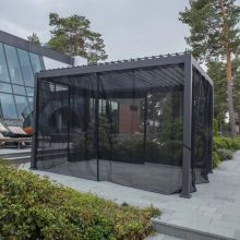 Textilene kardinad varikatusele MIRADOR-111 3x3m, must