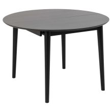 Söögilaud MONTREUX D115/154xH75cm, must