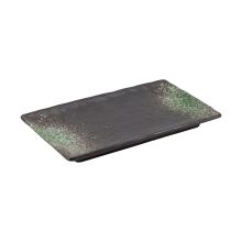Platter SUMI 27x16cm green