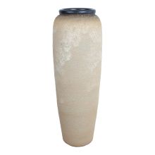 Ceramic vase TITAN STONE H120cm, beige texture