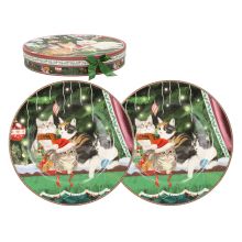 Taldrikud MIA CATS 2tk D25cm, kinkekarbis