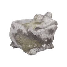 Кашпо STONE 19x15,5xH14см, лягушка