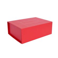 Бумажная коробка TRUDY 26x18x8,5см складная, красная