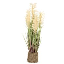 Искусственное растение IN GARDEN H87 см, бежевое сорго, трава в горшке