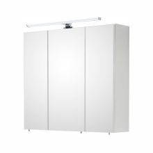Mirror cabinet with LED lighting 86, 75x20xH70cm, white gloss