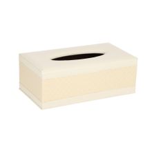Tissue box WILMA 25,5x14xH9,5cm, cream
