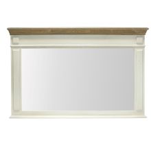 Mirror SAMIRA 107x4,5x70cm, antique white/natural
