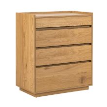 Side board SACHA 75x40xH89cm, melamine with oak bark