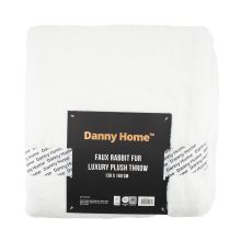 Blanket PLUSH 130x160cm, cream white