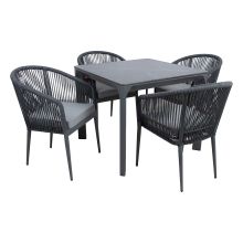 Aiamööblikomplekt CARVES laud ja 4 tooli 21177
