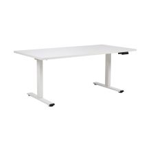 Desk ERGO PRO with 2 motor 140x80xH60-125cm, greyish white/white