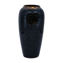 Vase TITAN STONE D17xH32cm, black/grey