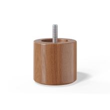 Leg cylindrical H5cm, 4pcs, cherry