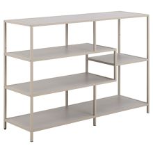 Bookcase SEAFORD 114x35xH78cm, open, grey