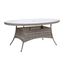 Table TRENTO 180x100xH75cm, light grey
