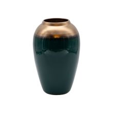 Vase TITAN STONE D17xH27cm, dark green