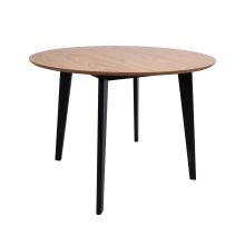 Söögilaud ROXBY D105xH76cm, tamm/must