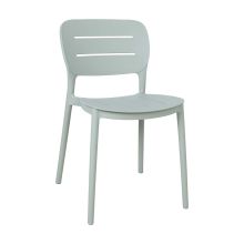 Стул MANGO 42,5x53,5xH79см, зеленовато-серый пластик