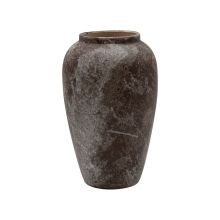 Ваза TITAN STONE D17xH27см, бежево-коричневая