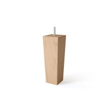 Wooden leg conical H18cm, 4pcs, birch