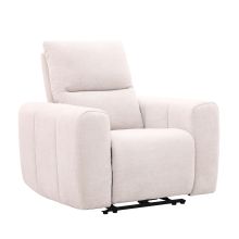 Recliner armchair MATIAS with electric mechanism, light beige