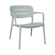 Chair MANGO 64x66xH75,5cm, greenish gray plastic
