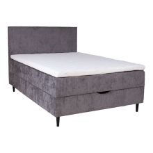 Континентальная кровать LAARA 140x200см, графит
