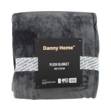 Blanket PLUSH XL 220x200cm, dark grey