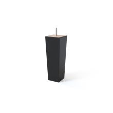 Wooden leg conical H18cm, 4pcs, black