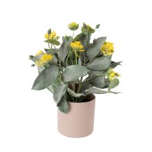 Artificial flower GREENLAND in pot, tropcal, mix