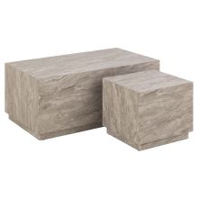 Diivanilauad 2tk DICE 100x60xH42cm, 44x44xH38cm, hall