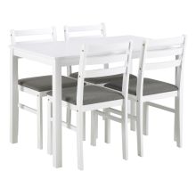 Dining table set ALICANTE 110x70xH74,5cm, white