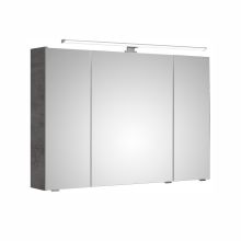 Mirror cabinet with LED lighting 66-III, 105x16xH70cm, dark grey