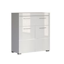 Vannitoakapp AMANDA 73x31xH79cm, valge kõrgläige/valge