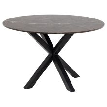 Обеденный стол HEAVEN D120xH75,5cm, коричневый