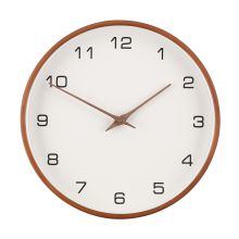 4Living Wall clock Navarra brown/white 30,5 cm
