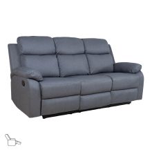 Diivan REX 3-kohaline manuaalne recliner, tumehall
