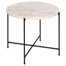 Side table AVILA D52xH40cm, white