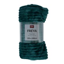Плед ФРЕЯ 150х200см, темно-зеленый